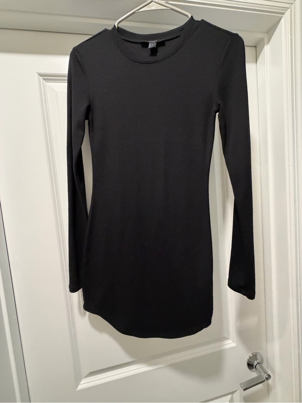 Forever 21 Black Long-Sleeve Bodycon Dress
